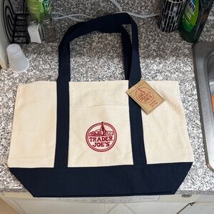 NWT Trader Joe's Canvas Tote Bag